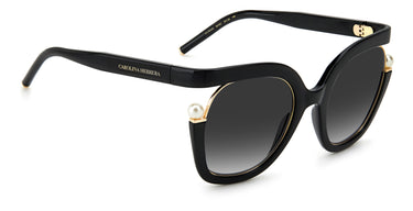Women Carolina Herrera Sunglasses: CH 0003/S - Black(2) - SpecSMART Eye Clinic (Diagonal View)